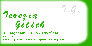 terezia gilich business card